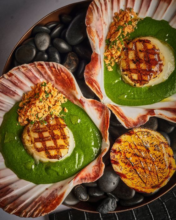 SCALLOPS “ROCKEFELLER”